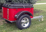 Overnighter small aluminum cargo trailer